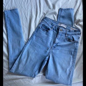 PACSUN Bullhead High Rise Knee Cut Jeans 25